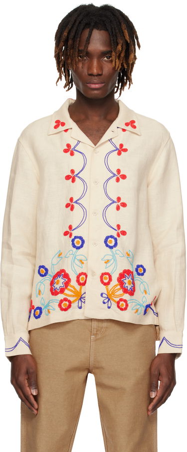 Košeľa Bode Bode Beaded Garden Party Shirt Béžová | MRS25SH030, 0