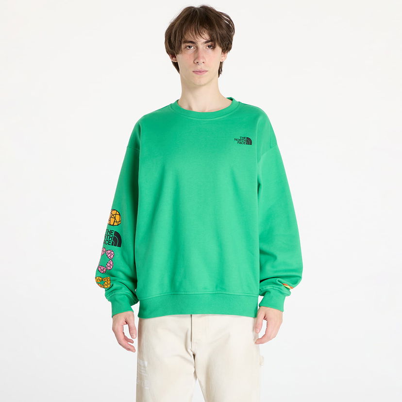 Mikina The North Face Sweatshirt x Yinka Ilori Graphic Crew Sweatshirt UNISEX Optic Emerald S Zelené | NF0A89C5PO81