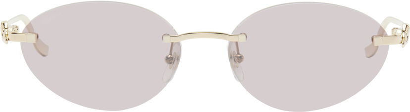 Slnečné okuliare Cartier 'Panthère de ' Round Sunglasses Ružová | CT0504S-004