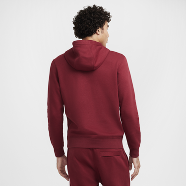 Mikina Nike Club Hoodie Fleece Červená | BV2654-677, 1