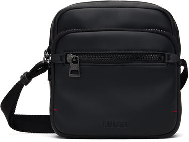 Taška cez rameno BOSS HUGO Reporter Faux-Leather Bag Čierna | 50535705, 0