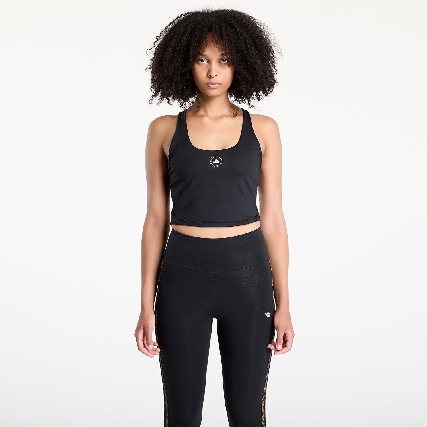Tielko adidas Performance adidas by Stella McCartney Yoga Crop Top Čierna | JW1999, 0