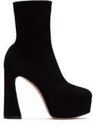 Suede Platform Ankle Boots