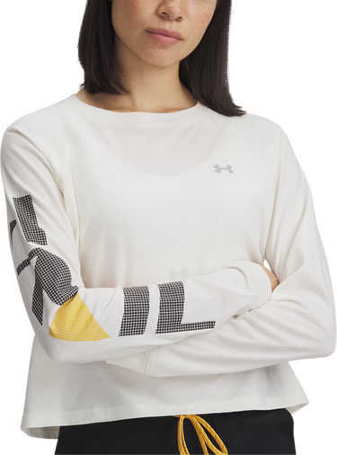 Tričko Under Armour Under Armour UA Trail Run Graphic Long Sleeve T-Shirt Biela | 1389843-279, 0