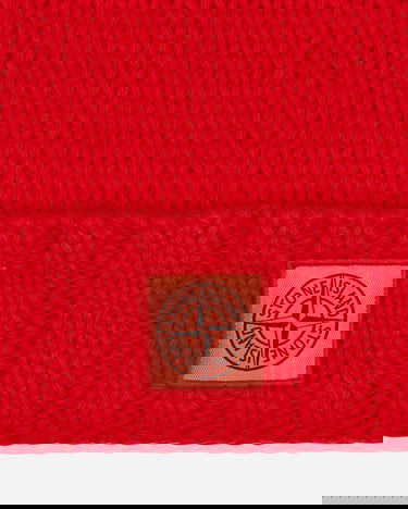 Kulicha Stone Island Garment Dyed Wool Červená | 7915N17D6 V0037, 5