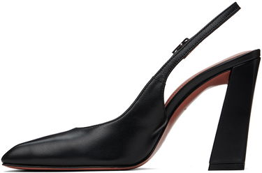 Tenisky a topánky Amina Muaddi Amina Muaddi Sling Heels Čierna | CHARLOTTE SLING BLOCK NAPPA, 2