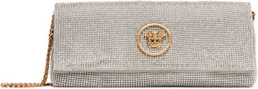 Kabelka Versace Versace 'La Medusa' Crystal Clutch Metalická | 1019867_1A15325, 0