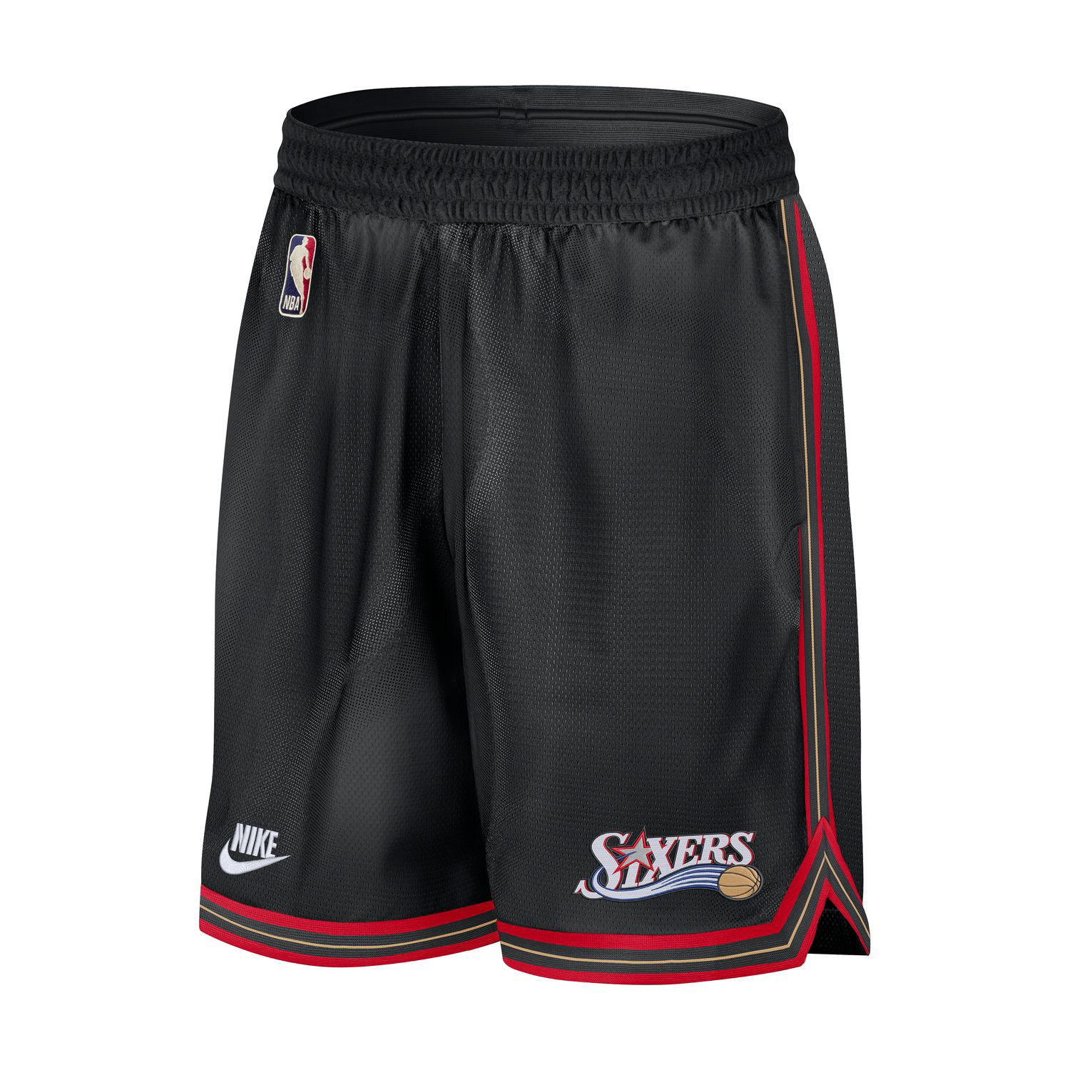 Šortky Nike Dri-FIT NBA Philadelphia 76ers DNA 2025/26 Hardwood Classics 8" Shorts Čierna | HQ5258-010, 0