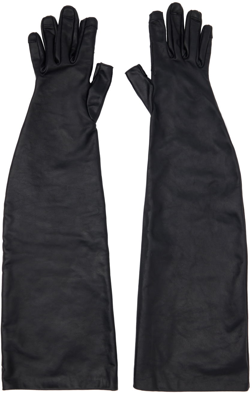 Rukavice Rick Owens Rick Owens Long Leather Gloves Čierna | RR01D3459 LOY, 0