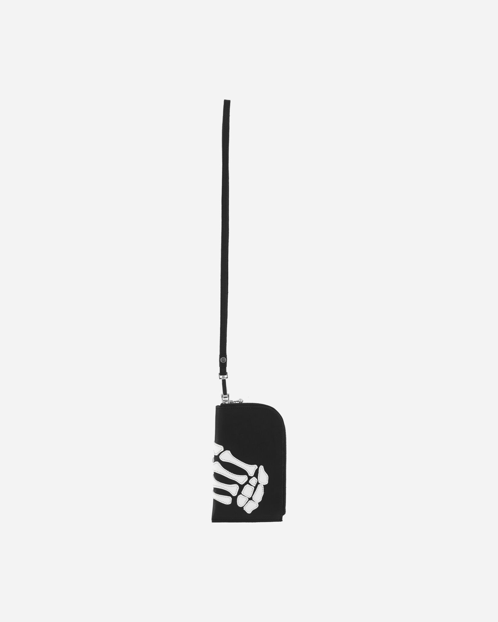 Bone Hand Zip Neck Pouch
