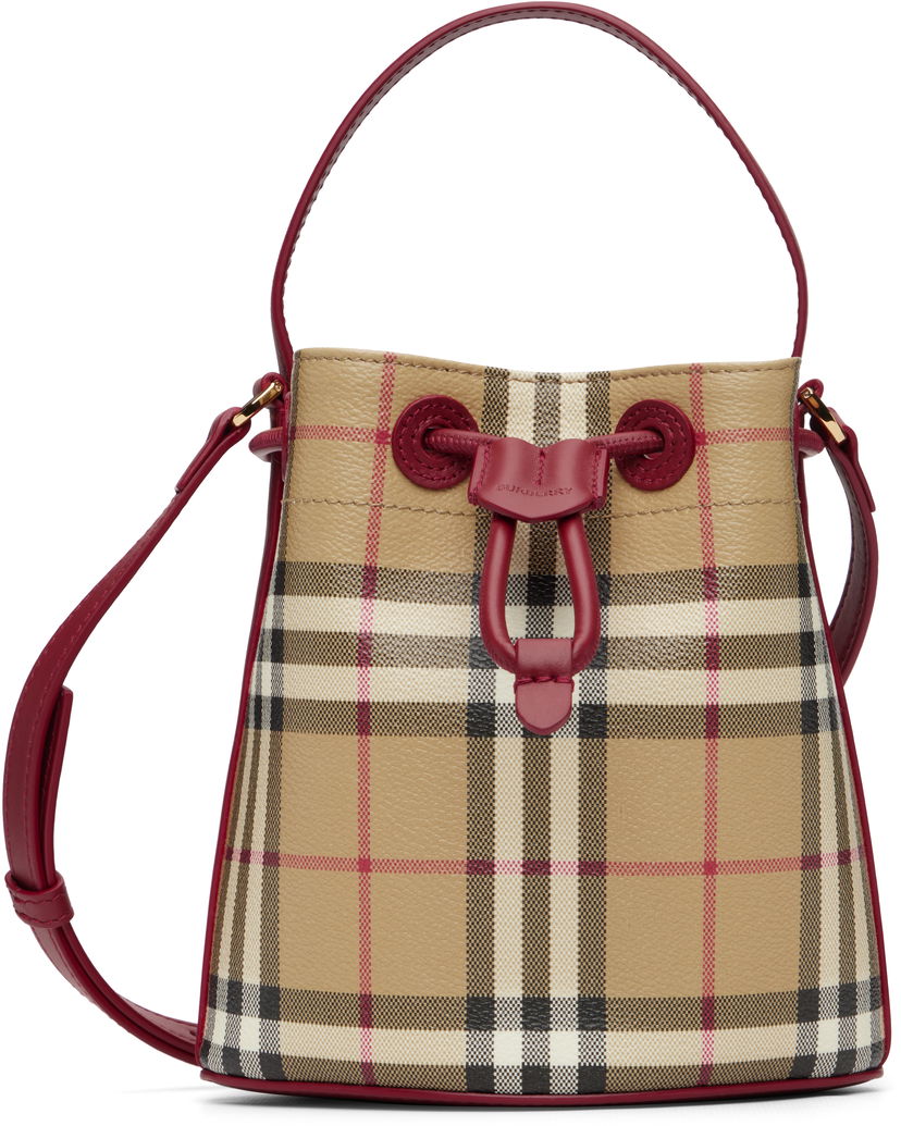 Kabelka Burberry Mini Check Bucket Bag Rôznofarebný | 8116284
