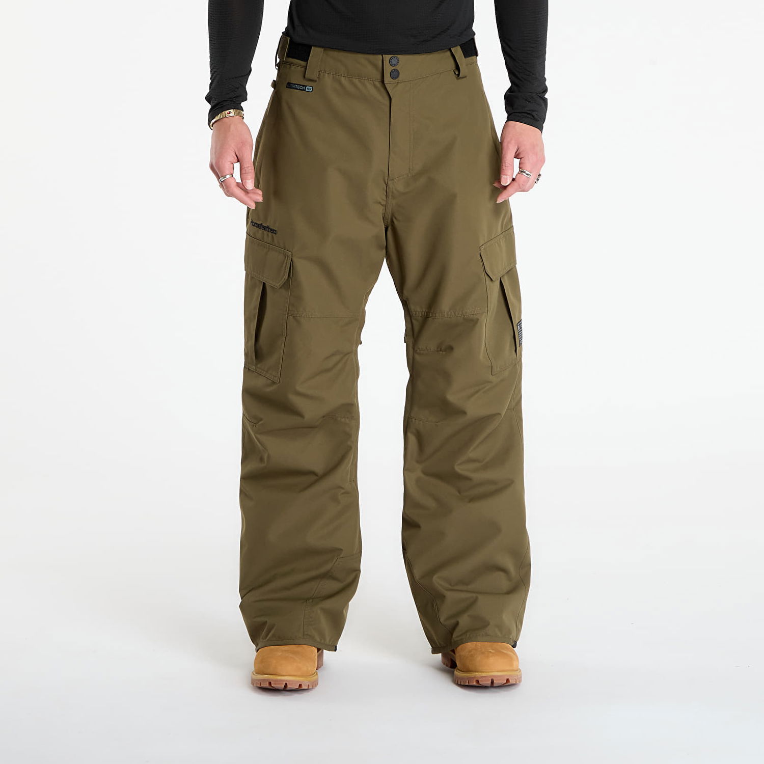 Nohavice Horsefeathers Rowen Pants Olive Night Zelené | OM316K, 0