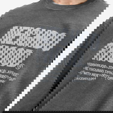 Tričko Neighborhood LS-11 Long Sleeve T-Shirt Šedá | 242PCNH-LT11-BLK, 5