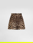 Dolce & Gabbana Leopard-print Poplin Shorts