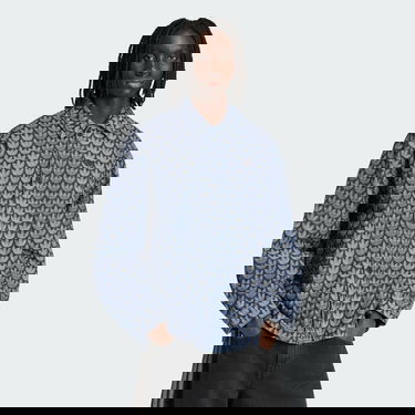 Košeľa adidas Performance Denim Monogram Shirt Jacket Modrá | KD0397, 0