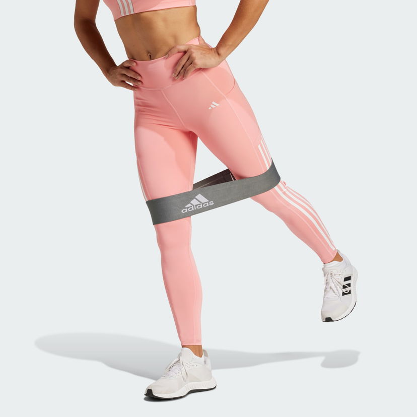 Legíny adidas Performance Optime 3-Stripes Full-Length Ružová | IZ2716