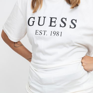 Tričko GUESS T-Shirt Est 1981 Print Biela | U4RI22K6YW0-G018, 2