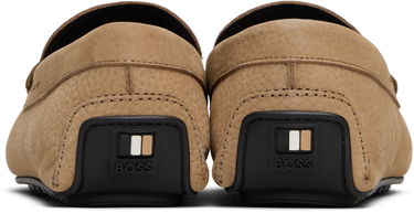 Tenisky a topánky BOSS Nubuck Leather Loafers with Driver Sole Béžová | 50548116, 2