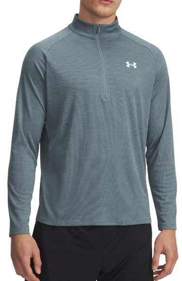 Mikina Under Armour Tech Textured Half-Zip Pullover Tyrkysová | 1382797-587, 0