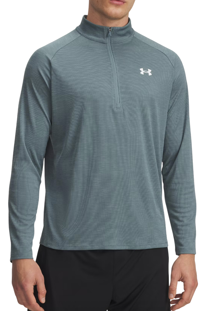 Mikina Under Armour Tech Textured Half-Zip Pullover Tyrkysová | 1382797-587