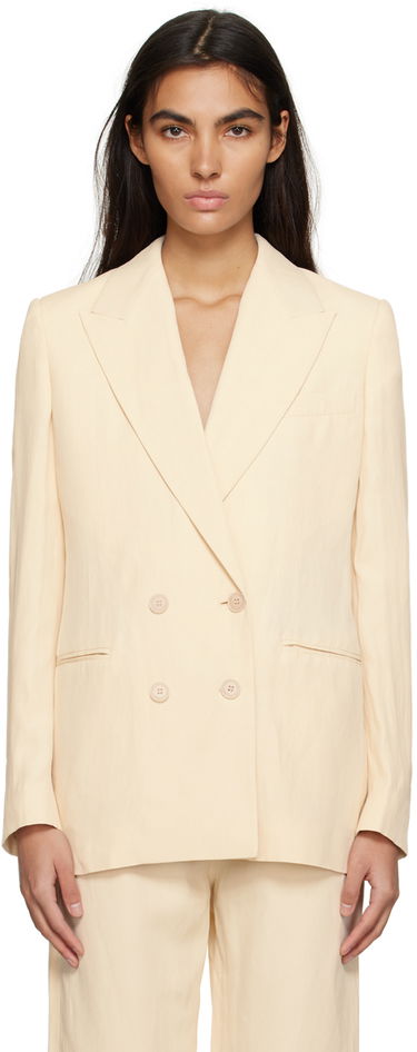 Bunda Stella McCartney Stella McCartney Double-Breasted Blazer Béžová | 6500313STA49, 0