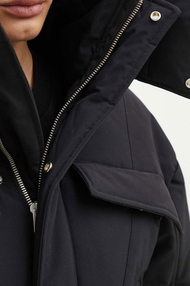 Prešívaná bunda HELIOT EMIL Cropped Asymmetrical Puffer Jacket Čierna | PREAW24.W.02.132, 5