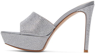 Tenisky a topánky Gianvito Rossi Gianvito Rossi Tracey Crystal Heeled Sandals Šedá | G16550.85RIC.RAS, 2