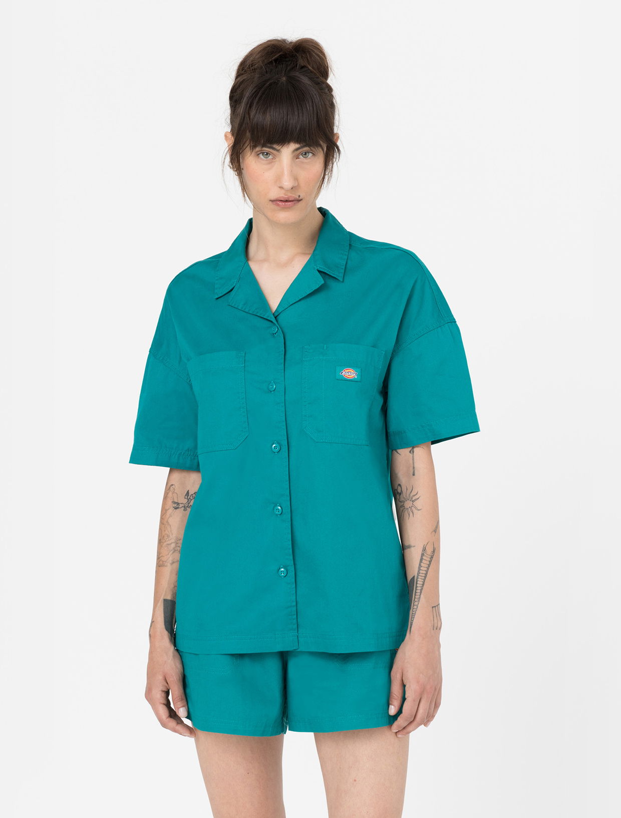 Košeľa Dickies Vale Shirt Tyrkysová | 0A4Y7S, 0