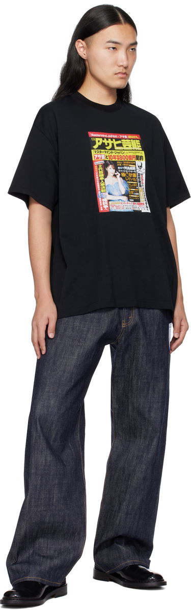 Tričko Mastermind WORLD MASTERMIND WORLD Weekly Asahi Geino Graphic T-Shirt Čierna | MJ24C13-TS110-694, 3