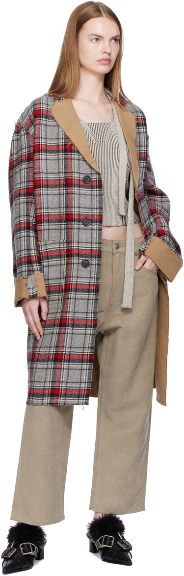 Kabáty R13 R13 Raw Cut Reversible Coat Rôznofarebný | R13WR469-R566A, 3