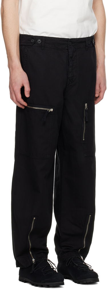 Cargo nohavice C.P. Company C.P. Company Cotton Linen Cargo Pants Čierna | 18CMPA104A-006273G, 1