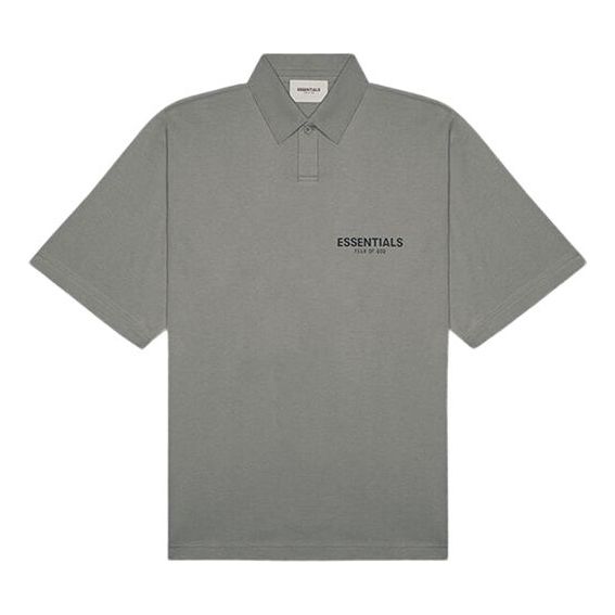 Polo tričko Fear of God Essentials Logo Polo Shirt Zelené | FOG-SS20-404