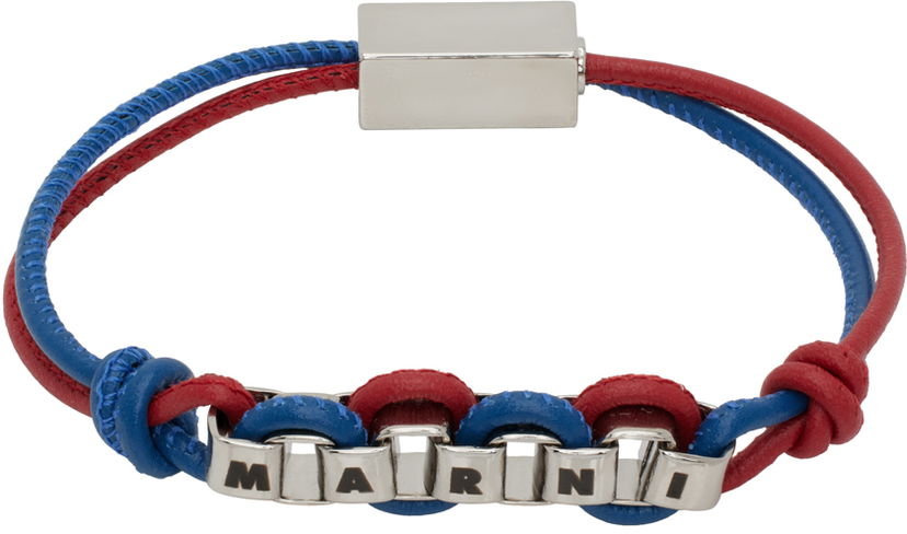 Náramok Marni Leather Bracelet Navy | BRZB0046A0P6522