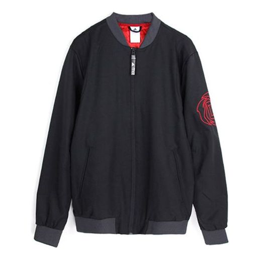 Bomber bunda adidas Originals Rose Print Jacket Čierna | CG0872