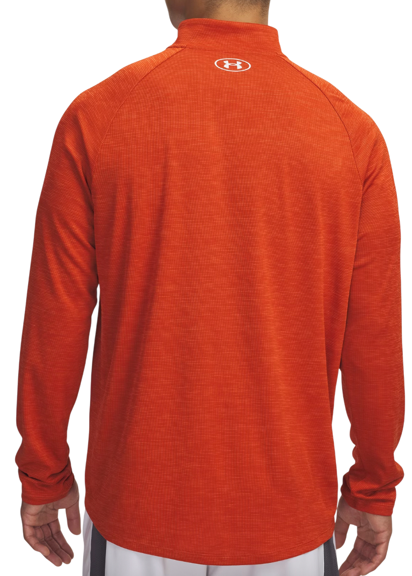 Mikina Under Armour UA Tech Textured 1/2 Zip Top Oranžová | 1382797-844, 1