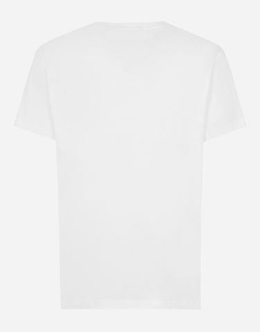 Tričko Dolce & Gabbana Short-sleeved T-shirt With Dg Embroidery Biela | G8RN8ZG7M8XW0800, 1