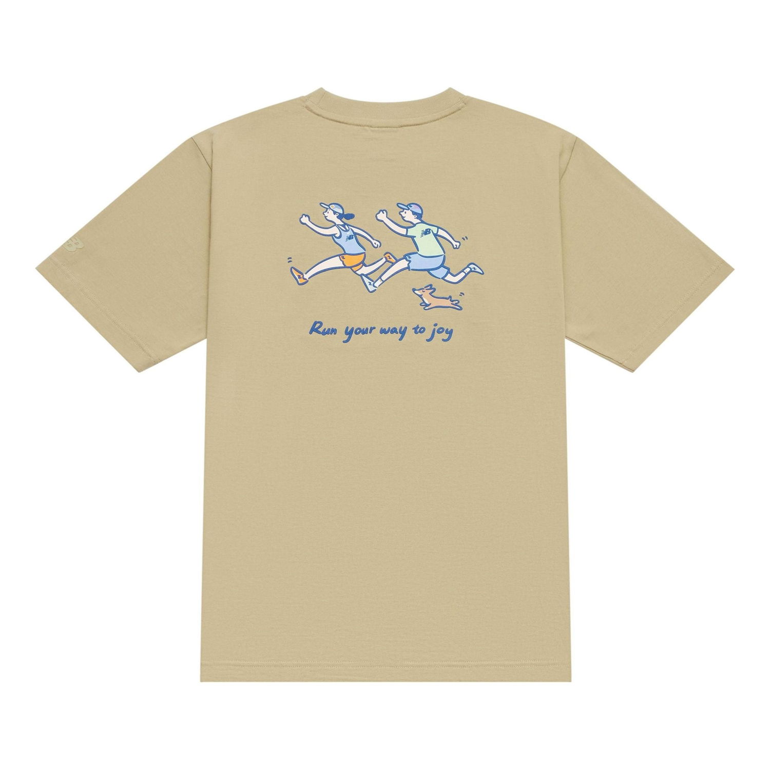 Tričko New Balance Running Graphic T-Shirt Béžová | NEE26121-LB, 0