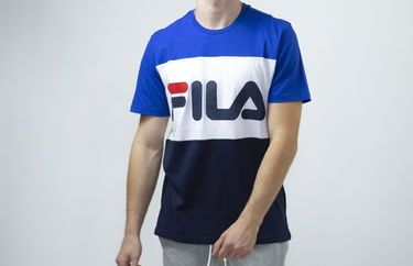 Tričko FILA Color Block T-Shirt Modrá | 681244-A436, 0