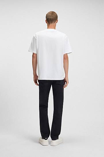 Džínsy BOSS Slim-Fit Comfort-Stretch Jeans Čierna | 50542677, 1
