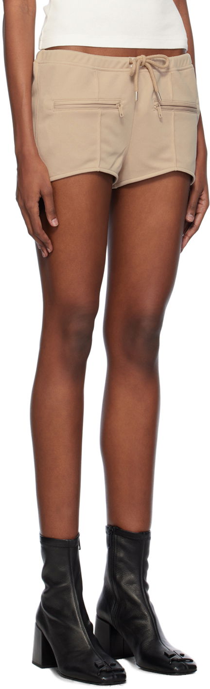 Šortky Courrèges Courrèges Women's Mini Shorts Béžová | 124JSH034JS0091, 1