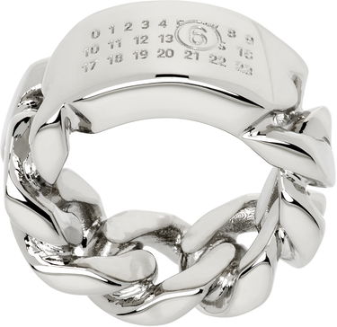 Prsteň Maison Margiela MM6 Maison Margiela Minimal Logo Chain Ring Metalická | SM6UQ0104 P8371, 0