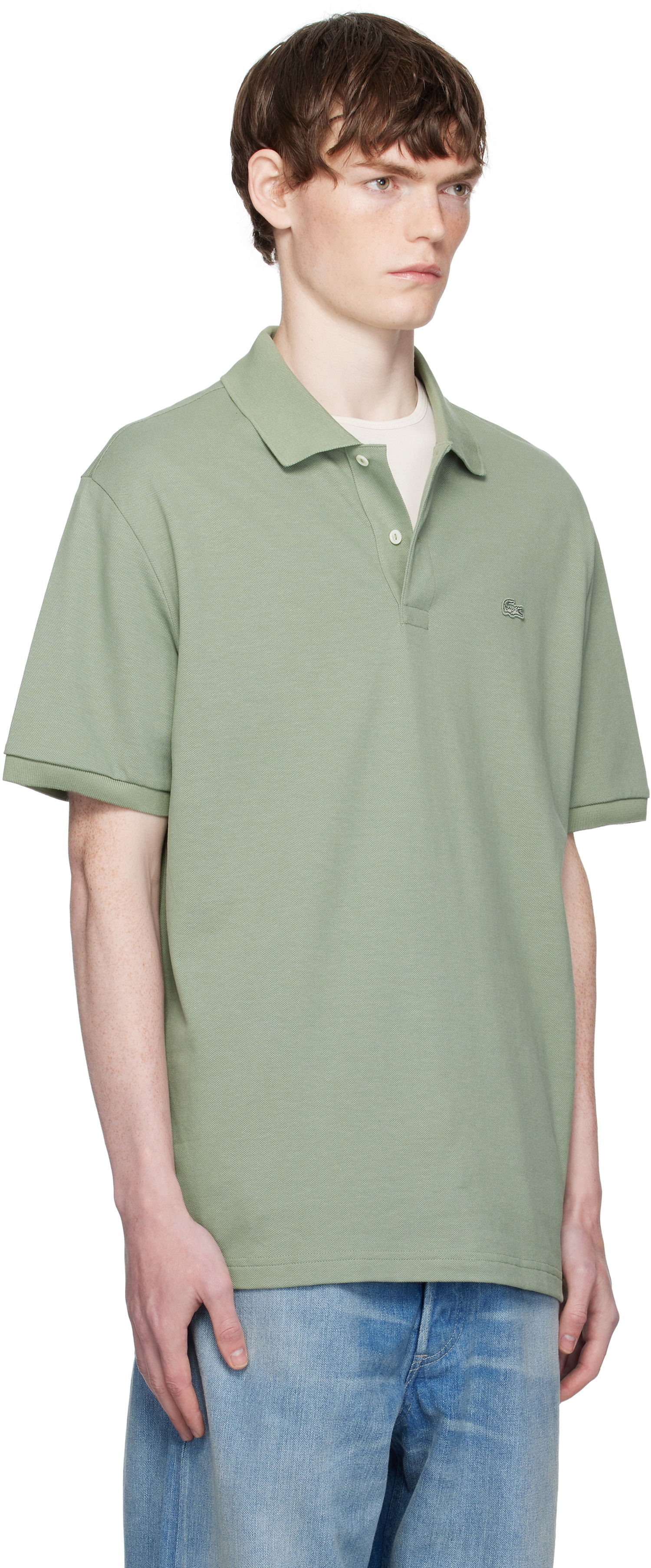 Polo tričko Lacoste Loose Fit Heavy Piqué Polo Zelené | PH7757_S86, 1
