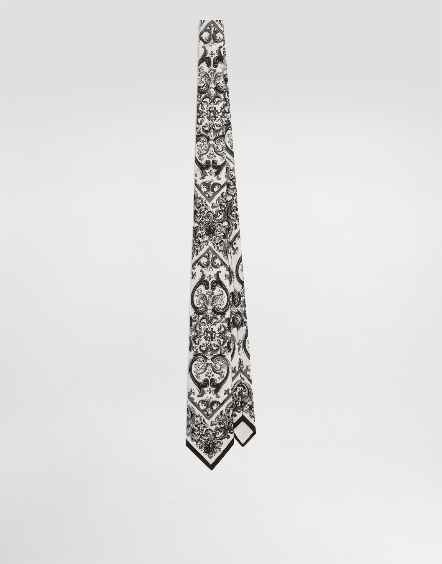 Doplnky Dolce & Gabbana Dolce & Gabbana Majolica Print Silk Twill Tie Biela | GT147EG0WV7HX5DQ, 0