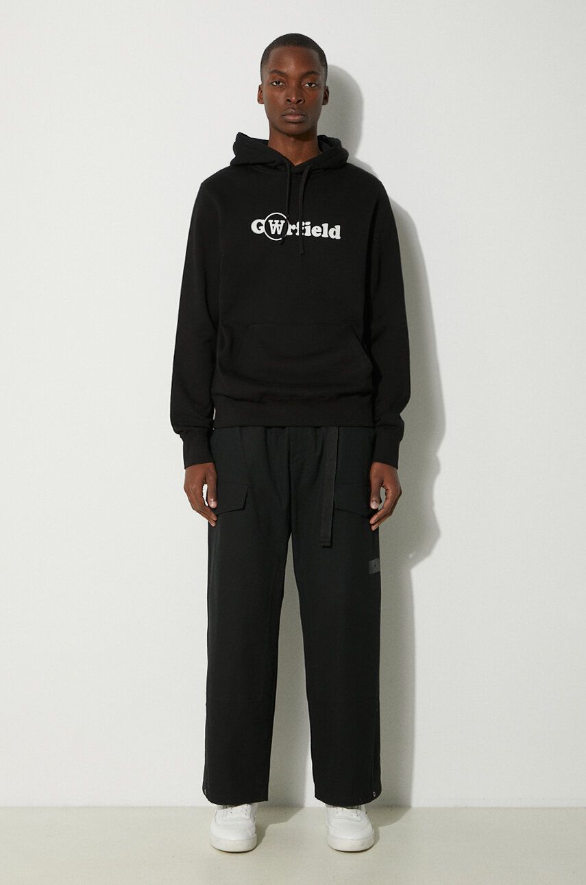Mikina WOOD WOOD Hoodie With Print Čierna | 30045601.2424, 1