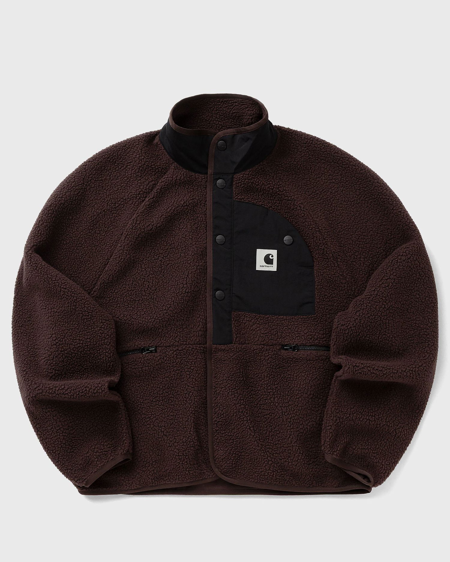Bunda Carhartt WIP Flynn Snap-Button Fleece Jacket Hnedá | I035460-3AN.XX, 0