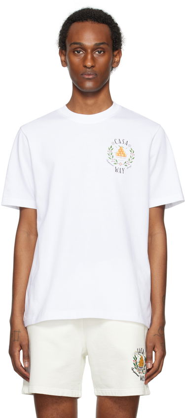 Tričko Casablanca 'Casa Way' T-Shirt Biela | MPS24-JTS-001-02, 0