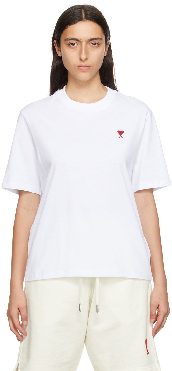 Tričko AMI T-Shirt Biela | BFUTS005.726, 0
