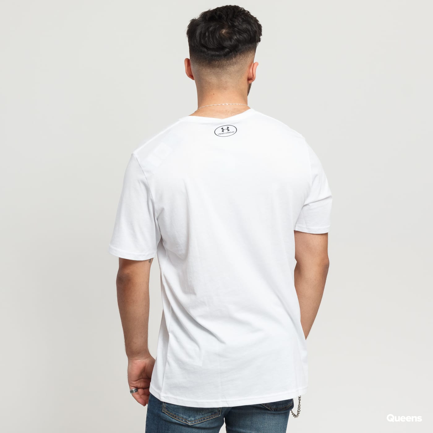 Tričko Under Armour Sportstyle Left Chest SS Tee Biela | 1326799-100, 1