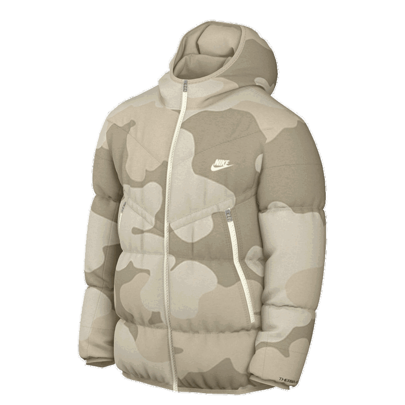 Bunda Nike Therma-FIT Repel Field Camo Hooded Jacket Béžová | DQ4935-072