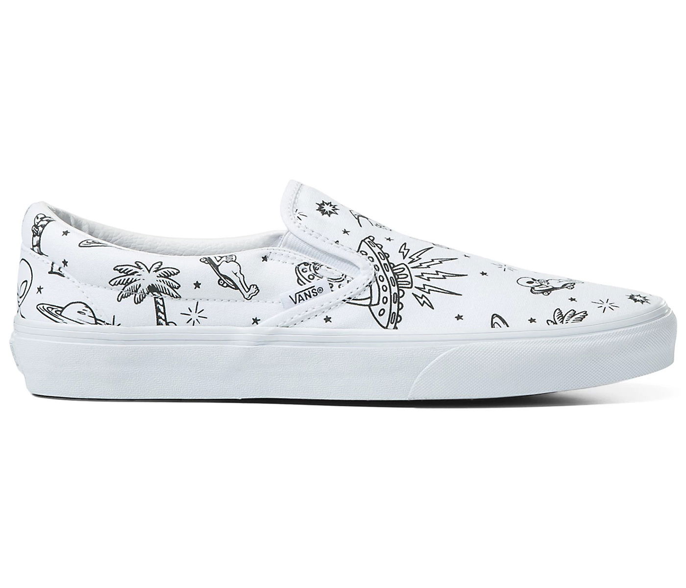 Tenisky a topánky Vans Classic Slip-On UFO U-Paint Biela | VN0A5JMHWHP, 0